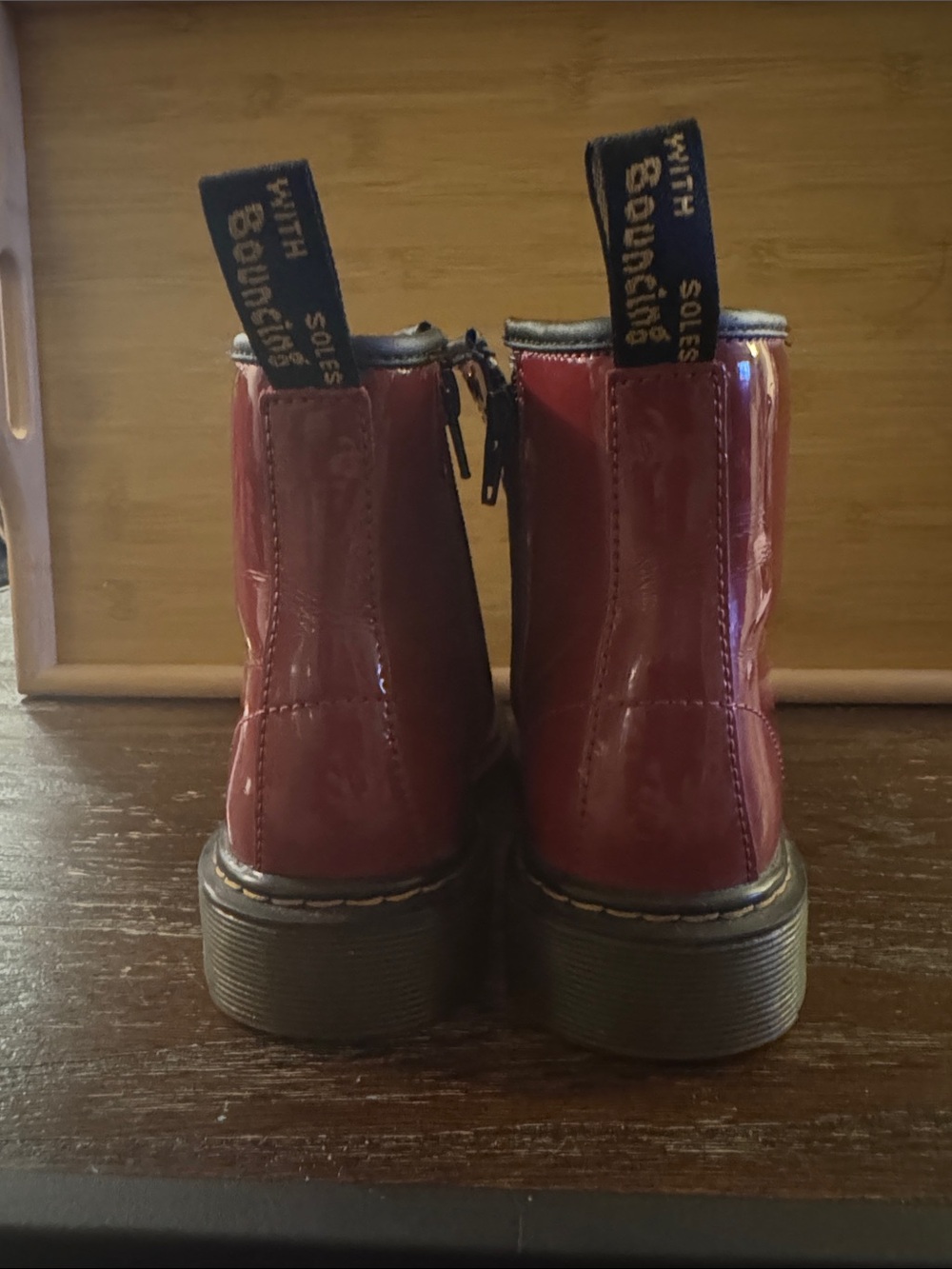 Burgundy Dr. Martens Junior - Picture 6 of 7